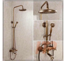 Bộ sen cây nóng lạnh đồng cổ điển - mạ vàng cao cấp