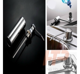 Bình Đựng Nước Rửa Chén Inox, Xà bông nhấn chậu